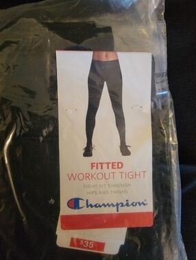 Champion Black Fitted Workout Tight